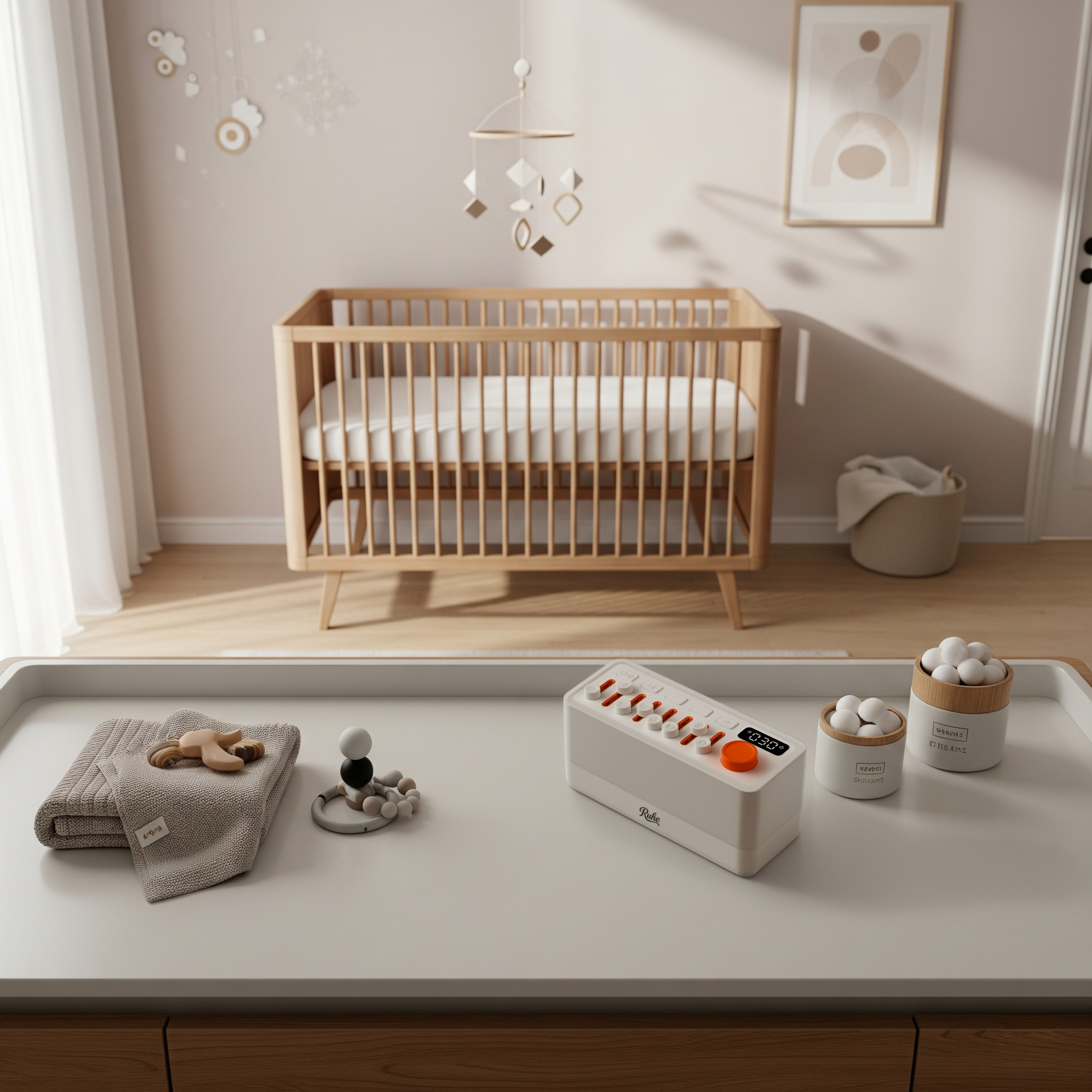Ruhe 3-in-1 Sleep Sound Machine, Nightlight & Bluetooth Speaker