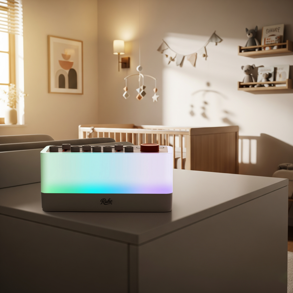 Ruhe 3-in-1 Sleep Sound Machine, Nightlight & Bluetooth Speaker
