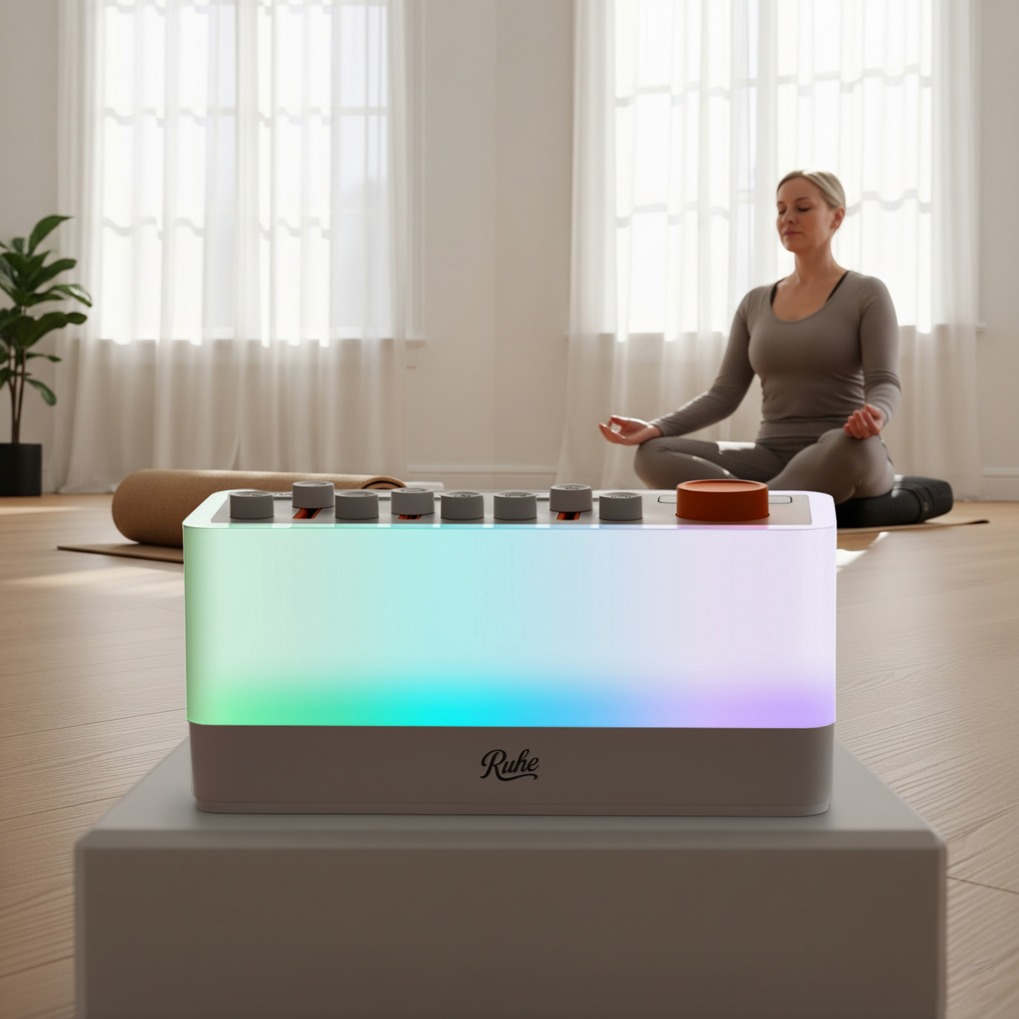 Ruhe 3-in-1 Sleep Sound Machine, Nightlight & Bluetooth Speaker