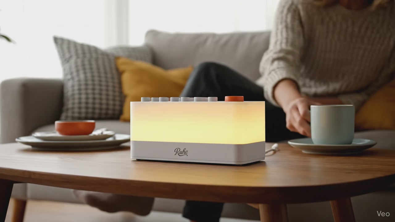 Ruhe 3-in-1 Sleep Sound Machine, Nightlight & Bluetooth Speaker